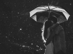 Απαγορευμένος Έρωτας και Οδηγίες Χρήσης ο απαγορευμένος έρωτας ενός ζευγαριού κάτω από μία ομπρέλα τη νύχτα