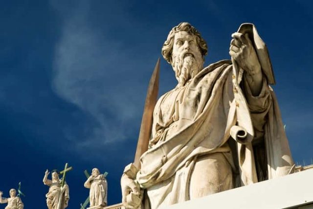 Απόστολος Παύλος, άγαλμα