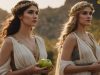 Τα Μήλα των Εσπερίδων και οι Υπερβόρειοι δύο αρχαίες Ελληνίδες κρατούν μήλα