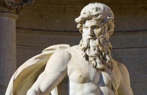 Κοντινό πλάνο, το άγαλμα του Ποσειδώνα από τη Φοντάνα ντι Τρέβι