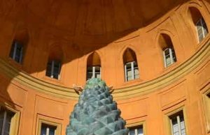 Επίφυση ή Κωνάριο ως η Μεγαλύτερη Συγκάλυψη Βατικανό. Η αυλή με το κουκουνάρι (κωνάριο)