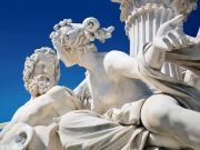 Ιερός Γάμος Διος Ήρας. Η Δημιουργία των Ψυχών Λεπτομέρεια από το σιντριβάνι athene στη Βιέννη