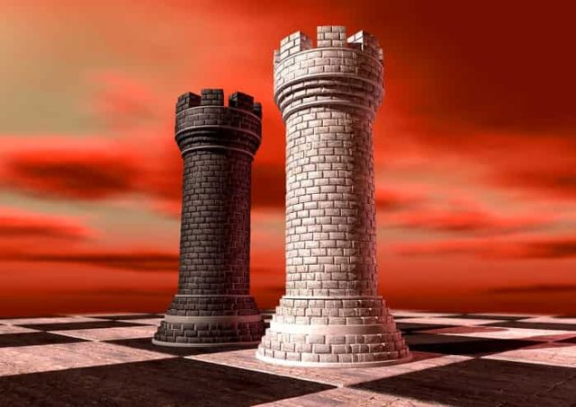 λευκός και μαύρος πύργος από σκάκι ως ο Κυριότερος Εχθρός του Ανθρώπου