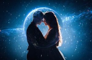 Σημάδια ότι γνώρισα κάποιον από προηγούμενη ζωή ζευγάρι σε μπλε φόντο