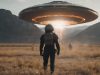 Η Φυλή Ντόγκον και η Επίσκεψη των Εξωγήινων από το Σείριο ιπτάμενος δίσκος και ο επιβάτης του στο έδαφος