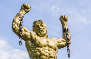 Ο Προμηθέας και η Μυστική Καταγωγή μας Αγαλμα του Προμηθέα με σπασμένη αλυσίδα