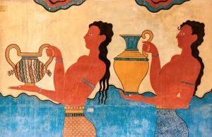 Έντομο στη Θήρα Προδίδει πως οι Μινωίτες Πήγαν στην Αμερική και Επέστρεψαν; Μινωίτες, αρχαία τοιχογραφία