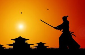 Το Γιγάντιο Σπαθί του Σαμουράι Το Γιγάντιο Σπαθί του Σαμουράι που κρατά ένας γιγάντιο Σαμουράι συγκριτικά με το περιβάλλον