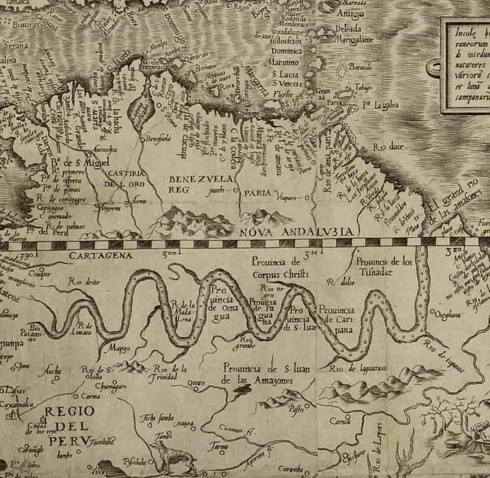 Ο πρώτος χάρτης της Αμερικής αποκαλύπτει ένα τοπίο γεμάτο γοργόνες, γίγαντες, θαλάσσια φίδια και κανιβάλους
