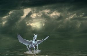 Πήγασος. Ο Μύθος του Φτερωτού Αλόγου. Συμβολισμοί Ο Πήγασος στα σύννεφα