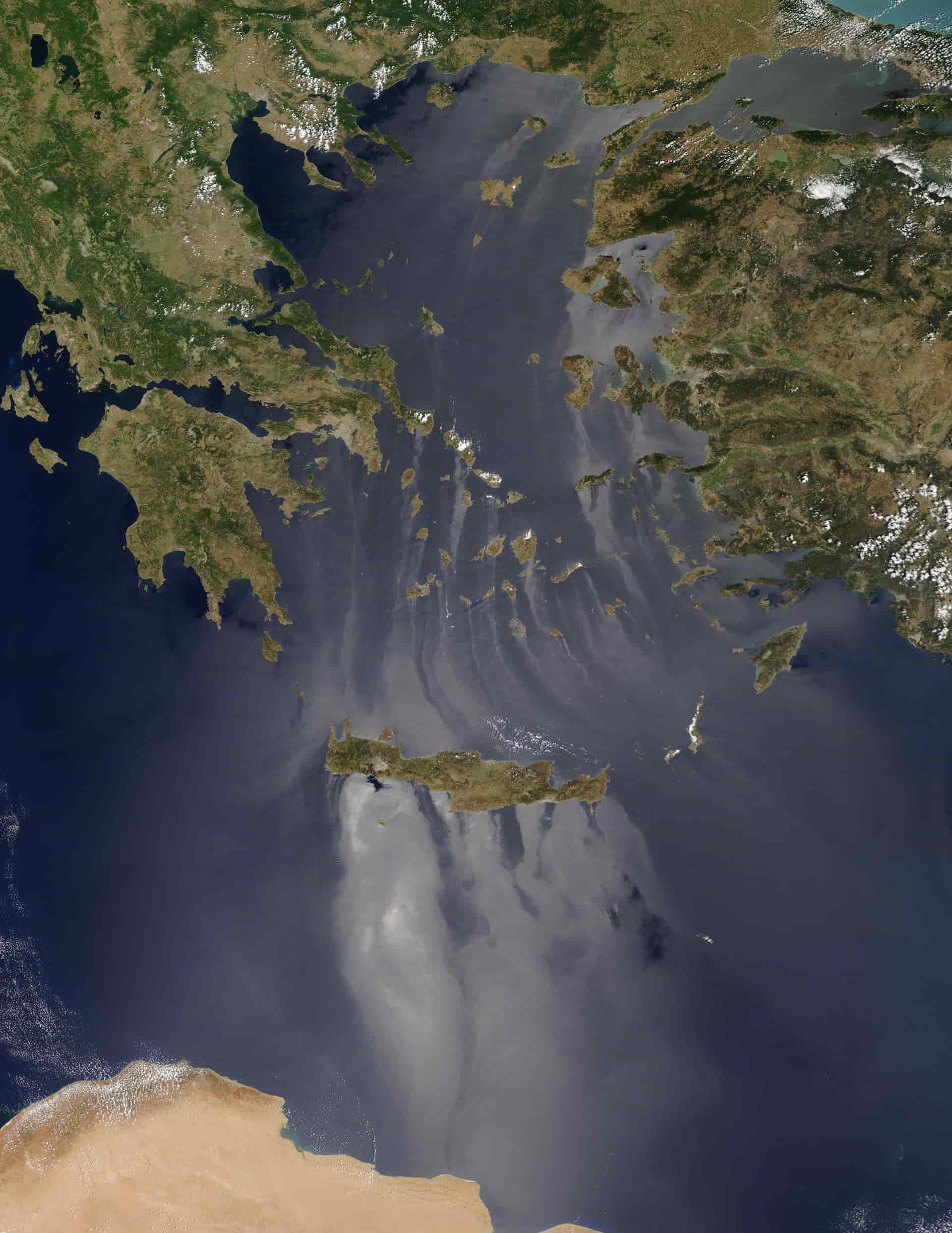 Το Εντυπωσιακό Φαινόμενο που Κατέγραψε η NASA πάνω από το Αιγαίο - ΦΩΤΟ