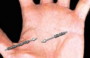 Έχετε τη γραμμή του Φύλακα Άγγελου στο χέρι σας Γραμμή του Φύλακα Άγγελου