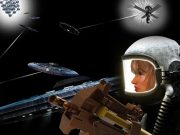 Σταματήστε να Πολεμάτε τους Ανουνάκι στο Διάστημα πιλότος διαστημοπλοίου ταξιδεύει στο διάστημα να αντιμετωπίσει τους Ανουνάκι