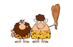 Ανέκδοτο: Ένας Έλληνας ένας Τούρκος και ένας Γερμανός χαμένοι σε ένα νησί γελοιογραφία από ζευγάρι ανθρώπων των σπηλαίων