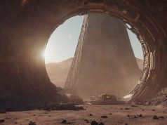 Top Secret: Τι Βρίσκεται στον Κρατήρα Αρίσταρχο της Σελήνης μυστηριώδης κατασκευή που υψώνεται μπροστά από τεχνητή είσοδο σπηλιάς