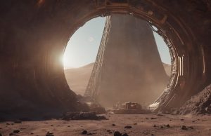 Top Secret: Τι Βρίσκεται στον Κρατήρα Αρίσταρχο της Σελήνης μυστηριώδης κατασκευή που υψώνεται μπροστά από τεχνητή είσοδο σπηλιάς