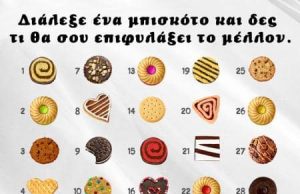 Η επιλογή σε ένα τυχερό μπισκότο μας δείχνει τι επιφυλάσσει το μέλλον για εμάς