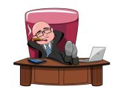 Ανέκδοτο: Η 19χρονη και ο 50αρης γελοιογραφία επιχειρηματία που καπνίζει πούρο και έχει τα πόδια επάνω στο γραφείο του