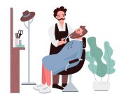 Ανέκδοτο: Ένας τύπος ανοίγει τη πόρτα ενός κουρείου Barbershop - Κουρείο