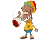 Ανέκδοτο. Πεθαίνει ένας χασικλής και πάει στην κόλαση γελοιογραφία ενός χασικλή