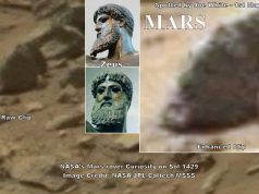 Παρειδωλία με Κεφαλή του Δία στον Πλανήτη Άρη