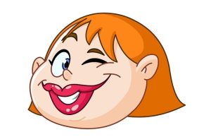 Ανέκδοτο: Νεαρός μπαίνει σε ένα φαρμακείο και ρωτάει την κυρία πίσω από τον πάγκο γελοιογραφία προσώπου γυναίκας που κλείνει το μάτι πονηρά