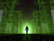 Τελικά Υπάρχει στην «Πραγματικότητα» το MATRIX; ανθρώπινη σιλουέτα μέσα στο matrix