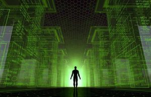Τελικά Υπάρχει στην «Πραγματικότητα» το MATRIX; ανθρώπινη σιλουέτα μέσα στο matrix
