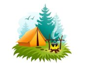 Ανέκδοτο: Ο Γιωρίκας πάει στο κάμπινγκ με την Σουλτάνα Κάμπινγκ στο δάσος με σκηνή και πυρά προσκόπων