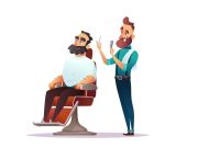 Ανέκδοτο: Ένας κουρέας βάζει τον γιο του, που μόλις τελείωσε την σχολή κομμωτικής κουρέας κουρεύει έναν πελάτη στο κουρείο