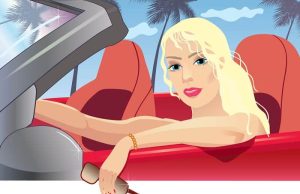 Ανέκδοτο: Μια ξανθιά τρέχει με την Ferrari της στην Εθνική Ξανθιά κοπέλα οδηγεί κάμπριο