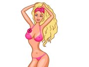 Ανέκδοτο: Τρεις φίλοι πάνε στην Κόλαση και ανοίγουν από μία πόρτα που πίσω της περιμένει μία γυναίκα όμορφη ξανθιά με μακριά μαλλιά σε ροζ μπικίνι