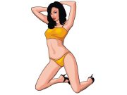 Ανέκδοτο: Η καυτή νέα και ελεύθερη εργένισσα γειτόνισσα που μένει ακριβώς απέναντί μου σεξυ γυναίκα με μαγιό τεντώνεται