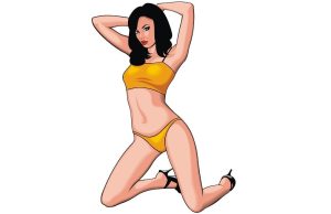 Ανέκδοτο: Η καυτή νέα και ελεύθερη εργένισσα γειτόνισσα που μένει ακριβώς απέναντί μου σεξυ γυναίκα με μαγιό τεντώνεται