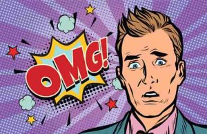 Ανέκδοτο: Δώσε Χαιρετίσματα στον μπαμπά OMG pop art, άντρας ξαφνιάζεται