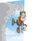 Ανέκδοτο: Κοντά σε μία χαράδρα ένας τσοπάνης είχε αμολήσει τα πρόβατα του να βοσκήσουν ένας κρέμεται από τον γκρεμό