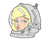 Ανέκδοτο: Η ξανθιά που έγινε αστροναύτης και πήγε στο διάστημα κεφάλι ξανθιάς γυναίκας με κράνος αστροναύτη