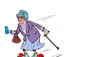 Ανέκδοτο: Στο κρεβάτι 100 €, στον καναπέ 50 €, στο πάτωμα 25 € γιαγιά με μπαστούνι κάνει πατίνι