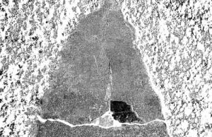 Εξωγήινη αρχαιολογία κάτω από την Ανταρκτική Αφηρημένο φόντο. Μονόχρωμη υφή. Ασπρόμαυρο ανάγλυφο