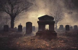 Ένας Καμπούρης και ο Θησαυρός στο Νεκροταφείο στο Νεκροταφείο νύχτα