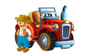 Ανέκδοτο: Ένας αγρότης πάει διακοπές και ζητάει να μην τον ενοχλήσει κανείς γελοιογραφία αγρότης δίπλα στο τρακτέρ του