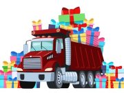 Ανέκδοτο: Ο σύλλογος φορτηγατζήδων λέει τα κάλαντα σε μία ξανθιά φορτηγό γεμάτο κουτιά με δώρα