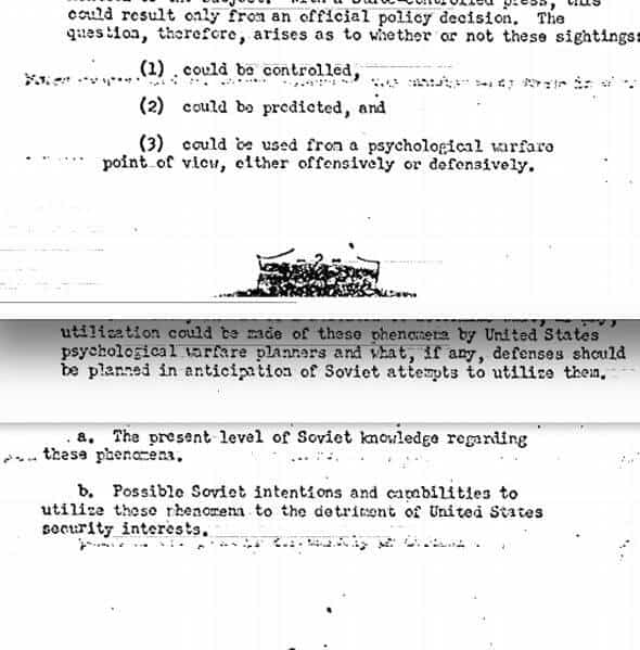 Έγγραφο της CIA αποκαλύπτει ένα μυστικό σχέδιο ψευδούς εξωγήινης εισβολής