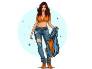 Ανέκδοτο: Η φοιτήτρια, ο ντροπαλός άντρας και τα 300 ευρώπουλα σκίτσο όμορφη γυναίκα με μπούστο και κομψά σχισμένο τζιν παντελόνι