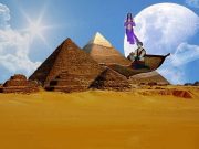 Σολομώντας και ιπτάμενα χαλιά εκτόξευαν ακτίνες ιπτάμνα χαλιά στις πυραμίδες Αιγύπτου