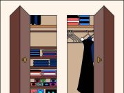 Ανέκδοτο: Ο Γιωρίκας βρίσκει τον Κωστίκα να κρύβεται στη ντουλάπα της γυναίκας του ντουλάπα με ανοιχτές πόρτες