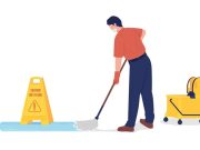 Ανέκδοτο: Νεαρός έπιασε δουλειά σε ένα πολυκατάστημα άντρας σκουπίζει / σφουγγαρίζει το πάτωμα