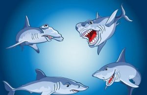 Ανέκδοτο: Η ξανθιά και οι καρχαρίες 4 καρχαρίες