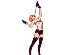 Άνθρωποι που κατάπιναν σπαθιά σε Ινδία και αρχαία Αθήνα. Δεν ήταν τρικ. Πώς το έκαναν Σκίτσι κοπέλας που καταπίνει σπαθί