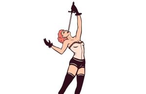 Άνθρωποι που κατάπιναν σπαθιά σε Ινδία και αρχαία Αθήνα. Δεν ήταν τρικ. Πώς το έκαναν Σκίτσι κοπέλας που καταπίνει σπαθί